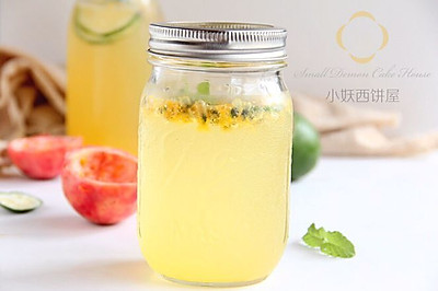 百香果柠檬气泡水