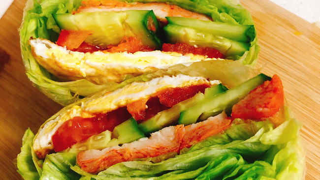 关晓彤同款蔬菜三明治，真的好吃！的做法