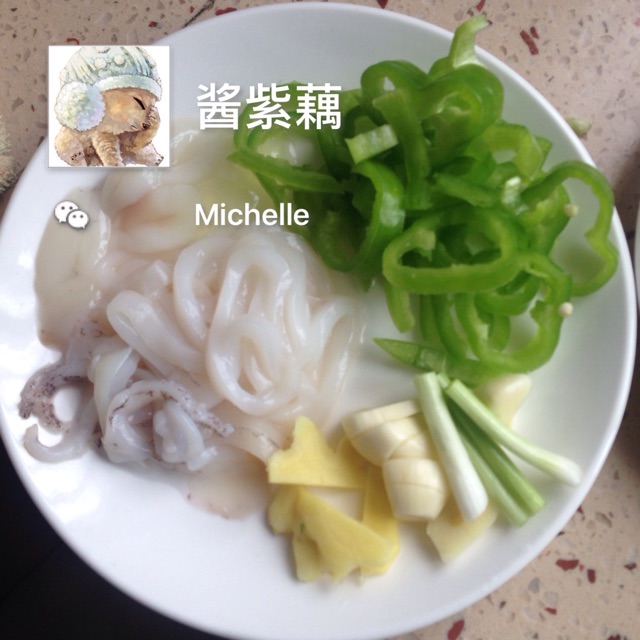 地鲜炒鱿鱼的做法图解1