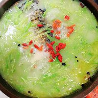 保健养生汤-萝卜丝鲫鱼汤#花式炖煮不停歇#的做法图解13