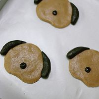 六一限定｜小狗杏仁咖啡曲奇饼干的做法图解6