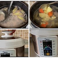 #莓语健康日记#清汤排骨煲土豆的做法图解4