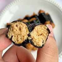 #尽享安心亲子食刻#巨鲜嫩多汁海苔鸡肉卷的做法图解8
