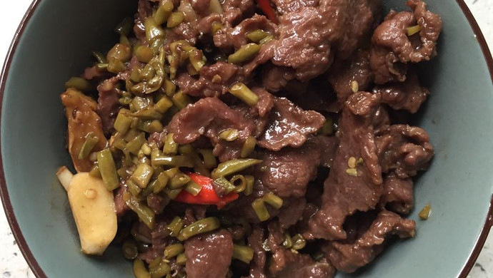 牛肉炒酸豆角