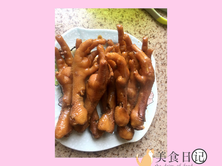 五香卤鸡爪的做法