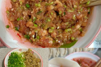 猪肉小葱馅步骤～包饺子抄手或者加都