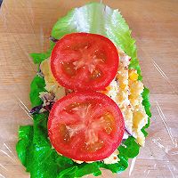 #丘比小能手料理课堂# 火遍全网的减脂蔬菜三明治的做法图解12