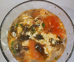 紫菜鸡蛋番茄汤的做法