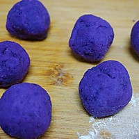 #年味十足的中式面点#紫薯南瓜饼的做法图解5