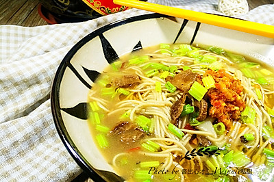 【私房素食豆豉汤面】