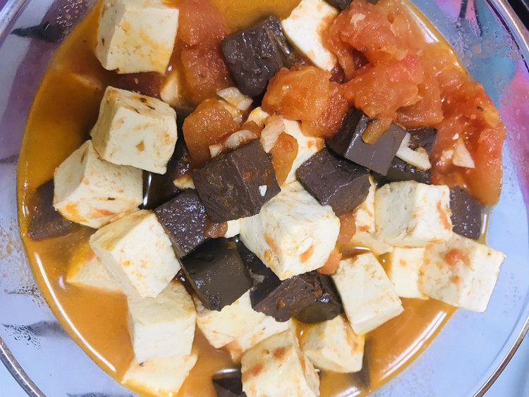 养颜又补血的双色豆腐的做法