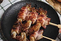 培根煎金针菇的做法