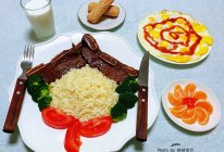 #令人羡慕的圣诞大餐#黑椒牛排意面的做法