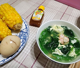 #鸡汁入家宴 感恩正当“食”#鲜虾菠菜汤的做法