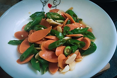 青椒炒火腿