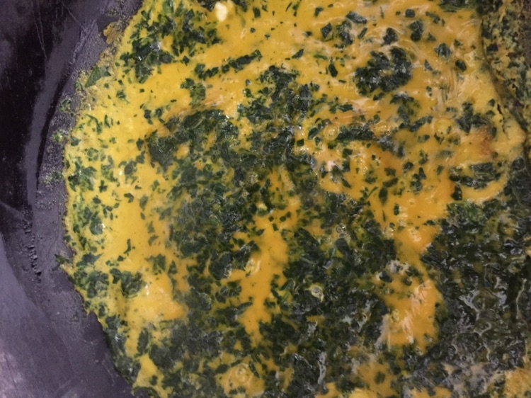 婴儿辅食之菠菜鸡蛋卷的做法图解2