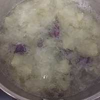 养生紫薯银耳羹的做法图解3