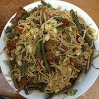 豆角焖面的做法图解7