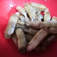 微辣版（爆炒蛏子）的做法图解1