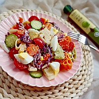 柚香多彩意面沙拉的做法图解10