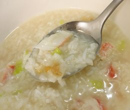 蟹肉鲍鱼粥的做法