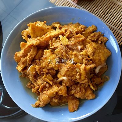大酱炒鸡蛋