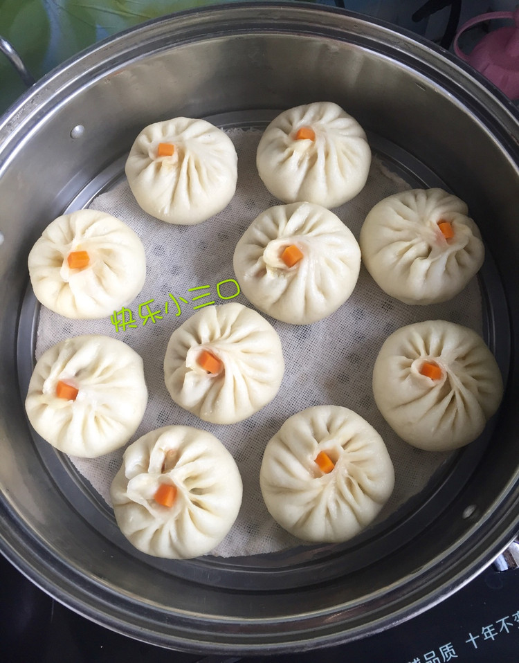 鸡蛋胡萝卜包子的做法