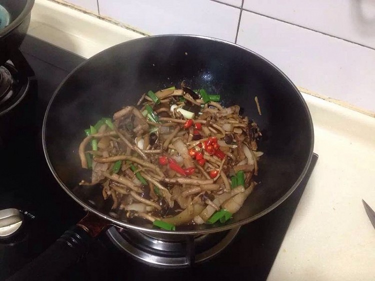 干炒茶树茹的做法