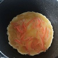 #夏日消暑，非它莫属#微甜的胡萝卜丝蛋饼的做法图解4