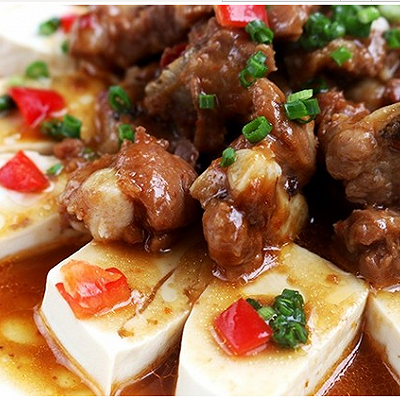 排骨蒸豆腐