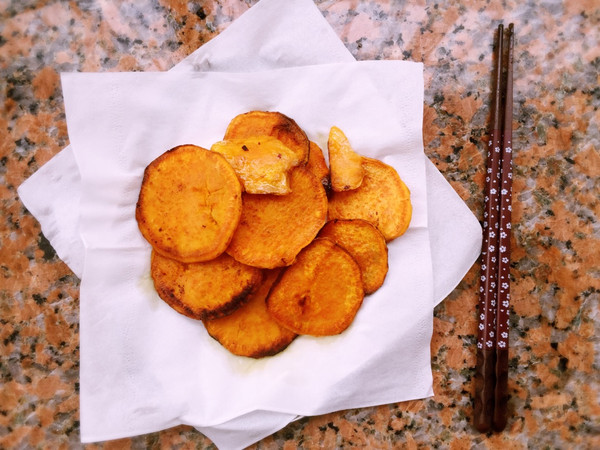 电饼铛烤红薯片