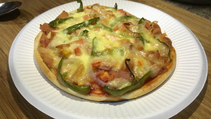 蔬菜培根香脆薄披萨