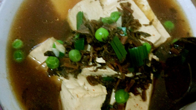 孕期开胃解腻汤：酸菜豆腐甜豆汤的做法