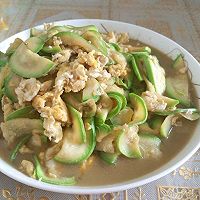 茭瓜炒鸡蛋的做法图解6