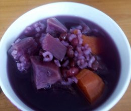 红豆紫薯粥的做法
