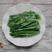 白灼油麦菜的做法图解5
