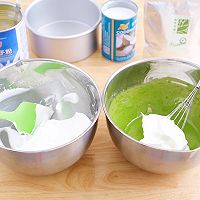 椰香斑斓戚风的做法图解7