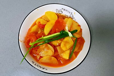 【孕妇食谱】番茄土豆片，酸甜可口，色香味美又下饭～