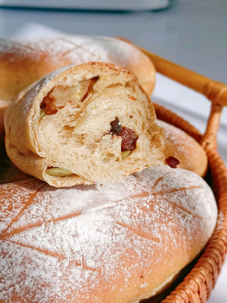 一次发酵，超柔软❗全麦坚果面包的做法