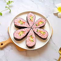 #营养小食光#花朵寿司的做法图解16