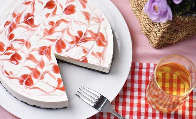 樱桃冻芝士蛋糕