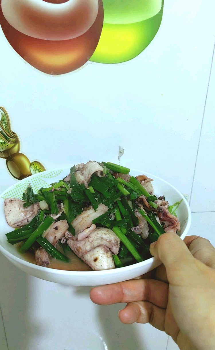 懒人版韭菜炒笔管的做法