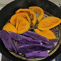 紫薯南瓜饼（烤箱版）的做法图解1