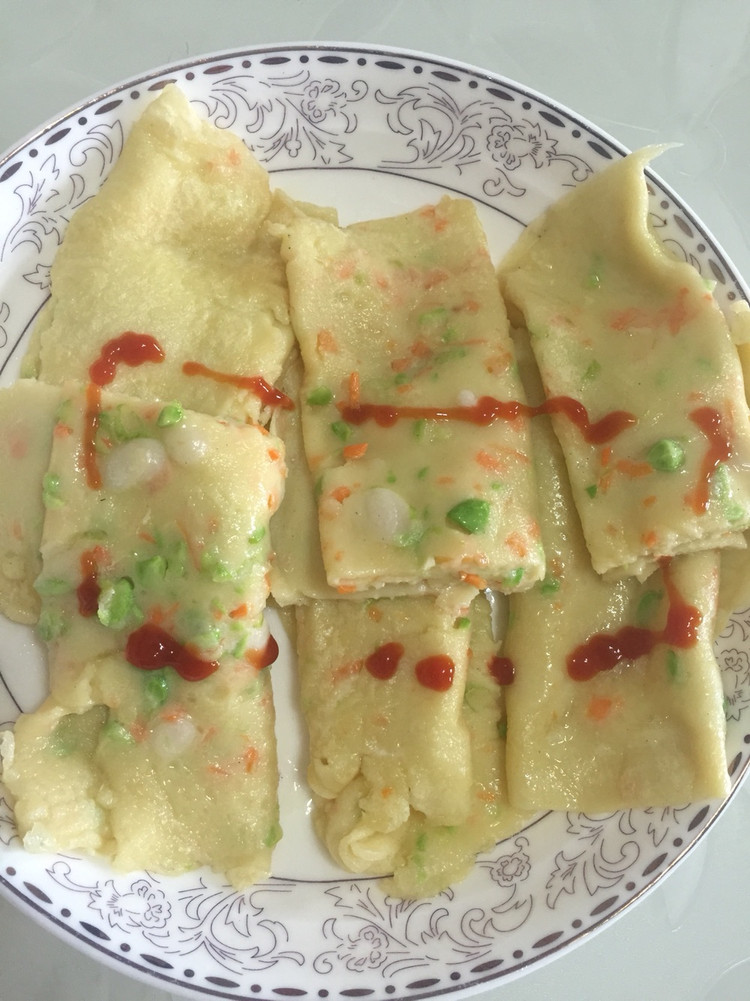时蔬摊饼的做法