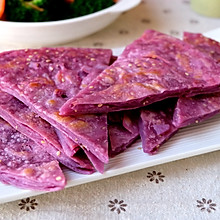 紫薯椒盐芝麻饼