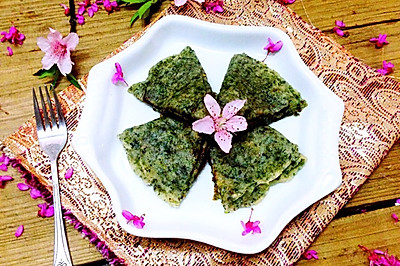 清明菜红糖双层糕#浪漫樱花季