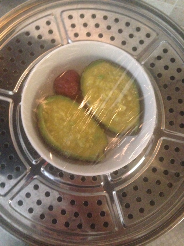 牛油果蒸蛋的做法图解4