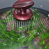 沙姜韭菜猪红的做法图解10