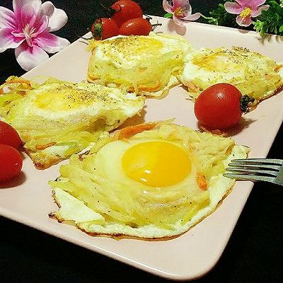 土豆丝鸡蛋饼