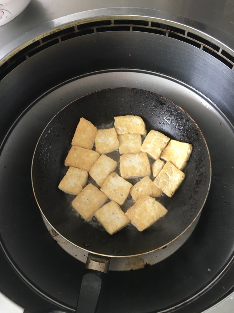 小炒豆腐的做法图解3